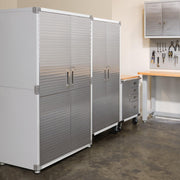 View Seville Classics UHD16238 Mega armario , 121,9 x 60,9 x 182,9 cm, soporte de metal con revestimiento en polvo, gris image 4
