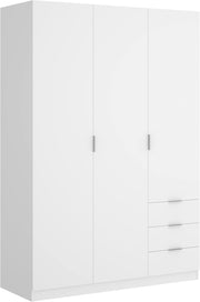 View DEKIT GRUPO RIMOBEL Armario Ropero 3 Puertas Y 3 Cajones - Blanco - 121X184X52 Cm image 1