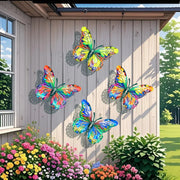View 🦋Vibrant Metal Butterfly Wall Art – 4 Color Set image 4