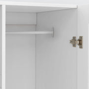 View IDMarket - VITO 2-door wardrobe white 80 cm with 2 drawers, mirror and shelves image 6