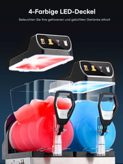 View FOHERE Kommerzielle Slush Maschine, 30L Tanks Slush Eis Maschine,Unabhängige Tank Kontrolle, Slushie Maschine für Restaurants Café Bars Party image 6