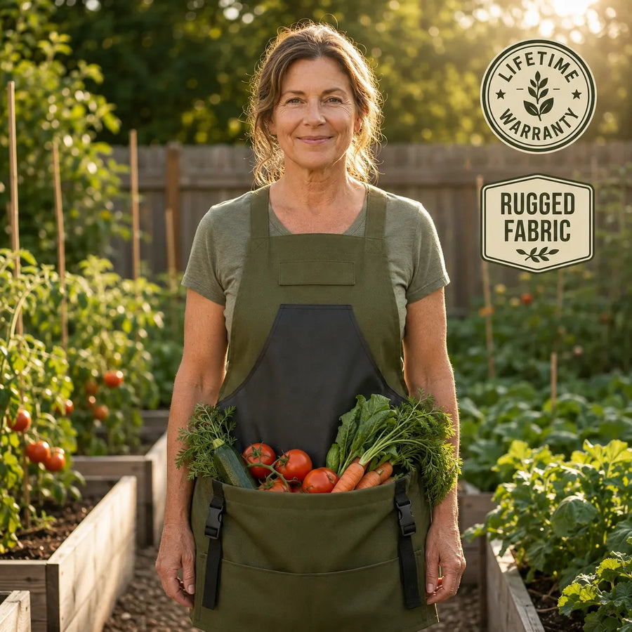 Hands-Free Quick-Release Gardening Apron