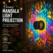 View Solar Mandala Wall Light | Outdoor Garden Fence Projector Lamp 🪐🌌 image 3