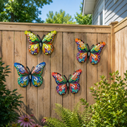 View 🦋Vibrant Metal Butterfly Wall Art – 4 Color Set image 2