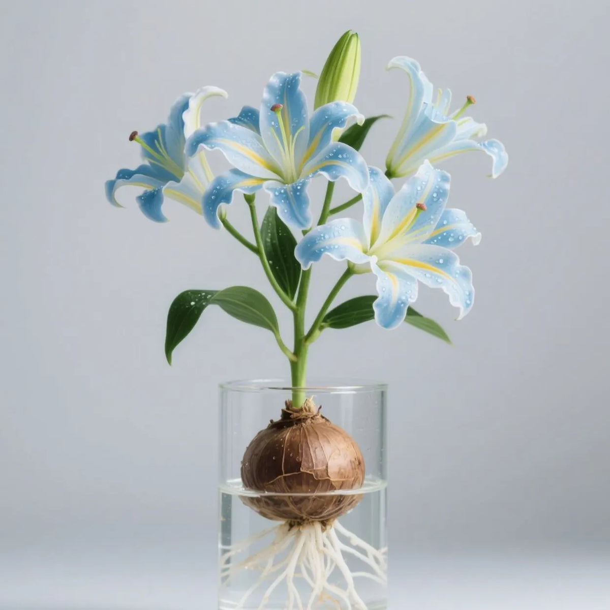 🌸 Water-Grown Lily – Fragrance & Elegance in a Glass! 🌿