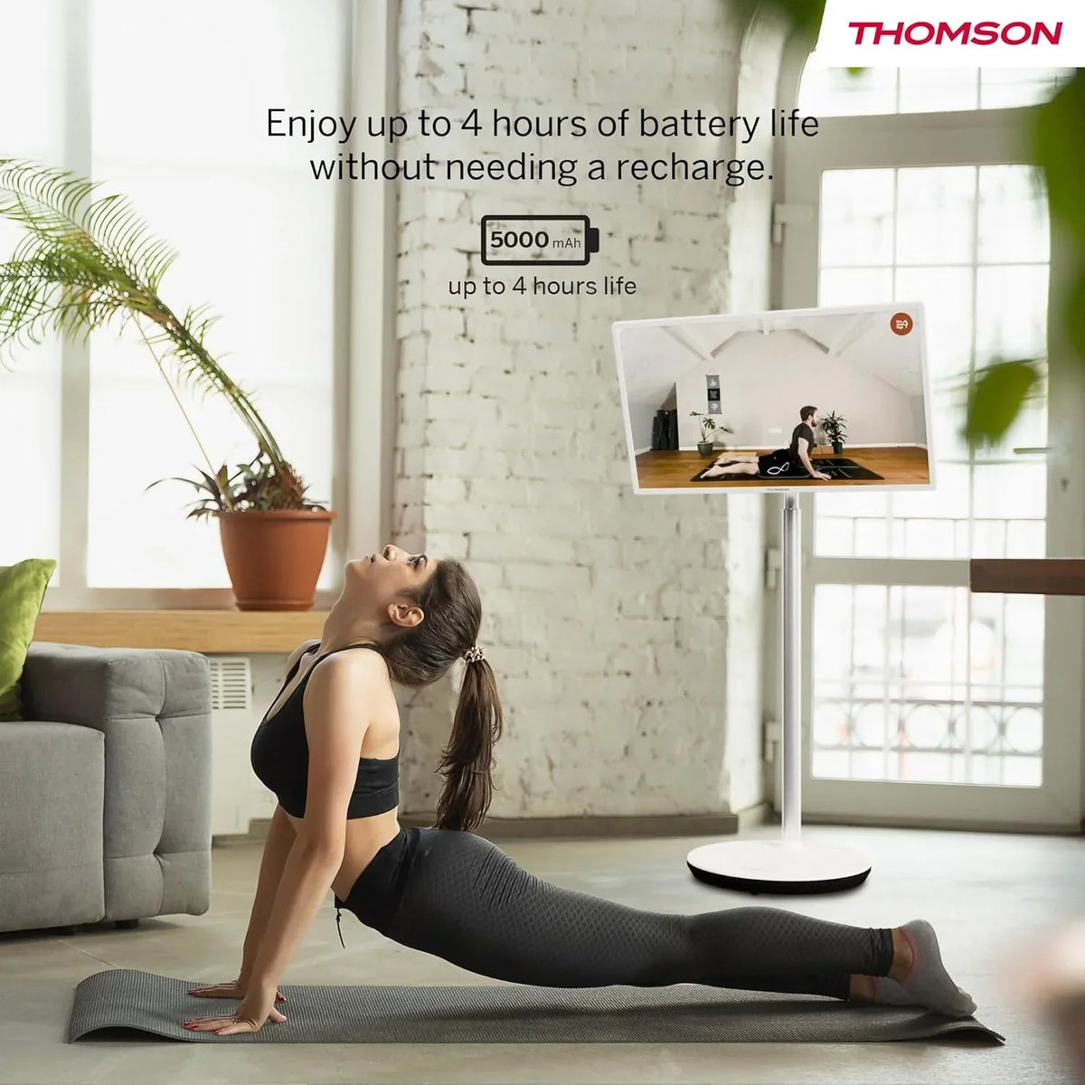 THOMSON 32 Pulgadas (81 cm) Go TV, Televisor Android Portátil – HD Ready (1366x768), Control por Voz, Bluetooth 5.1, Wi-Fi, Función de Punto de Acceso