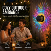 View Solar Mandala Wall Light | Outdoor Garden Fence Projector Lamp 🪐🌌 image 6