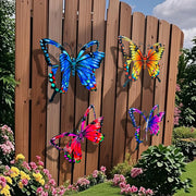 View 🦋Handmade Iron Butterfly Garden Decor – 4 Color Set image 2