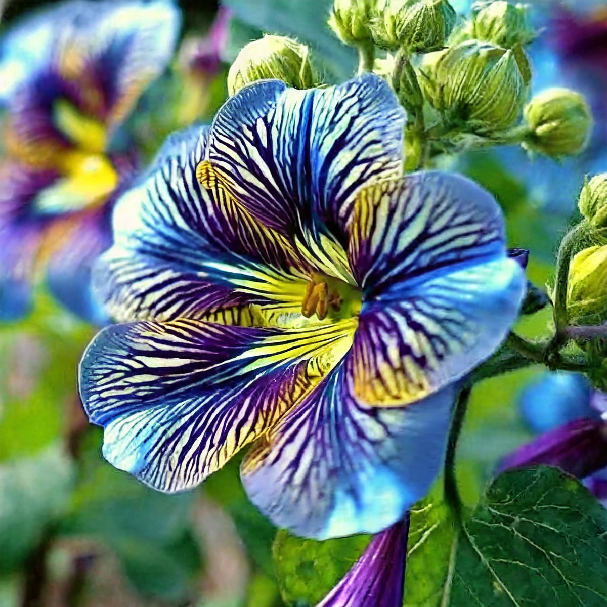 Velvet Trumpet Flower Seeds-Blue
