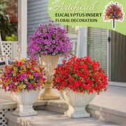 View Artificial Eucalyptus and Violet Ground-Insert Floral Decoration image 1