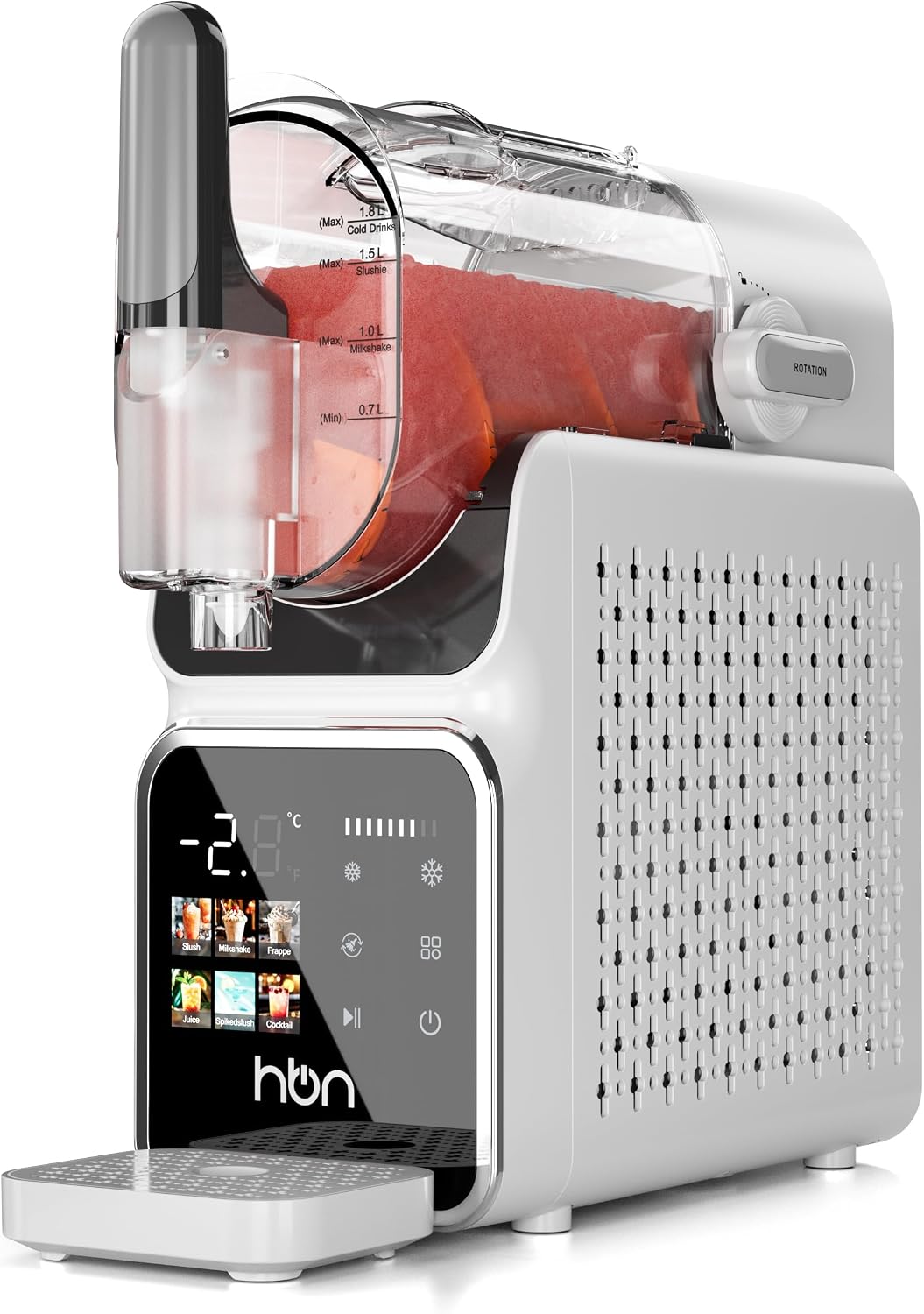 HBN Slush Maschine 2L Softeismaschine für Zuhause mit Selbstreinigende, kein Eis nötig, 6 Programme für Slushies, Cocktails, Margaritas, Frappés &