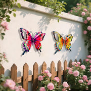 View 🦋Handmade Iron Butterfly Garden Decor – 4 Color Set image 3