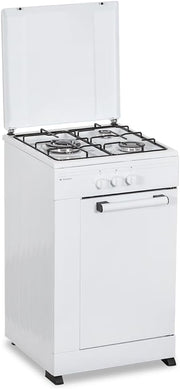 View Aspes Cocina Gas Butano 3 Zonas de Cocción, Blanco AKG3500PB. Control Manual, Quemador WOK triple llama, Compartimento Bombona, Tapa Abatible image 3