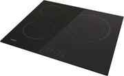 View Candy CH63DCC Hob Ceramic Hob 60 cm, 3 Cooking Zones, Double 30 cm Paella Pan, Touch Control, 9 Power Levels, Safety System, Black image 2