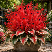 View 🔥LAST DAY SALE 49% OFF-🏠🤗 Peacock Flame Hosta Seeds💥 Stunning Colors That Brighten Any Space image 5