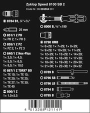 View 5003594001 8100 SB 2 Zyklop 3/8" Metric Ratchet Set ( Piece of 43) image 3