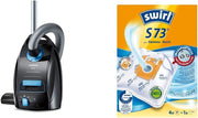 View Siemens Staubsauger mit Beutel Q5.0 Extreme silencePower VSQ5X1230, Bodenstaubsauger, 850 W, schwarz & Swirl S 73 MicroPor Plus Staubsaugerbeutel, 4 image 1