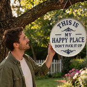 View “This Is My Happy Place” Door Sign image 5
