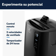 View Pingüino PACEL112 Silent Aire Acondicionado Portátil Silencioso con Tecnología Eco Real Feel y Cool Surround, Función Deshumidificadora, 2.9 kW, 63 dB image 5