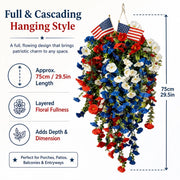 View 🇺🇸4th of July Decoration Tricolor Patriotic Artificial Flower✨ image 3