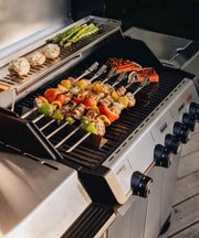 View Enders Gasgrill Monroe Pro 4 SIKR Turbo, 4-Brenner, mit Kocher und Infrarot-Heckbrenner, PanoVision Sichtfenster, Gussrost, Aluguss Grill, 800 °C image 5