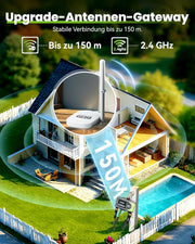 View RAINPOINT Bewässerungscomputer WLAN mit 4 Ausgängen, Messing Ein- und Ausgang, Bewässerungsuhr 4 Zonen mit wetter- & bodenbasierter Steuerung, App- & image 2