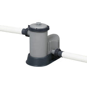 View Piscina Desmontable Tubular Bestway Power Steel Ratán 549x274x122 Cm Con Depuradora Cartucho 5.678 L/h Con Cobertor Y Escalera image 2