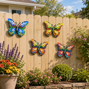 View 🦋Vibrant Metal Butterfly Wall Art – 4 Color Set image 3