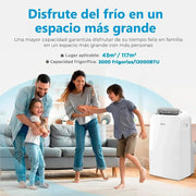 View MIDEA Pingüino Aire Acondicionado Portátil 3 en 1 | 3000 Frigorías / 12000 BTU | Air conditioner Silencioso 43m2 - Deshumidificador Ventilador image 2