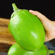 View 🍆 Nubia Eggplant Vegetable Seeds-Striped eggplant image 6