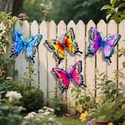 View 🦋Handmade Iron Butterfly Garden Decor – 4 Color Set image 4