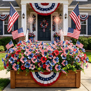 View 🔥4th of July Hot Sale 60% Off 🔥 Patriotic Red White Blue Artificial Flowers💐 image 1