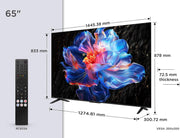View TCL 65V6C Televisor 65 Pulgadas 4K Smart TV LED, HDR, Google TV, Dolby Audio, Alexa y Google Assistant, Chromecast Built-in, Motion Clarity image 5