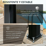 View Outsunny Ducha Solar de Exterior 35 L con 2 Cabezales de Ducha y Grifo para Agua Caliente 0-55°C Ducha de Jardín para Piscina Playa Patio image 6