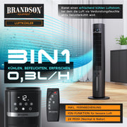 View Brandson – mobiler Luftkühler mit Wasserkühlung im ECO Design - DC Motor sehr leise - 60% Energieeinsparung - Sieger Ventilatoren und Luftkühler 2026 image 5