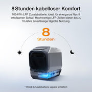 View ECOFLOW WAVE 3 Tragbare Klimaanlage, 1800 W/6100 BTU Kühlen, 2000 W/6800 BTU Heizen, 1000 W Schnellladen (75 Min.), 8 Std. Akkulaufzeit, App-Steuerung image 3