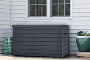 View Keter Kissenbox XXL Ontario, graphit, 870l Fassungsvermögen, Außenmaße: 147 x 83 x 86 cm, Auflagenbox wasserdicht, für Outdoor geeignet image 5