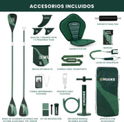 View HUIIKE Tabla Paddle Surf Hinchable con Accesorios Incluidos, Remo, Quillas, Inflador. Stand Up Paddle Board Gran Estabilidad y Resistencia. 305 x 84 x image 3