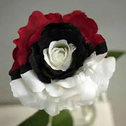 View Pokémon rose - Rare red white black rose image 1