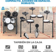 View Alesis Nitro Max Kit Batería Electrónica con Parches Silenciosos de Malla, Caja de Doble Zona de 10", Bluetooth, 440+ Sonidos Auténticos, Lecciones image 3