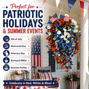 View 🇺🇸4th of July Decoration Tricolor Patriotic Artificial Flower✨ image 1