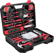 View Home Tool Set Kit - 286 PCS Home Auto Repair Tool Kit with Rolling Tool Box, Mechanic Tool Sets with 21V Max Cordless Power drill, Perfect for image 1