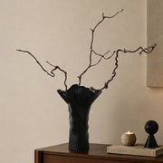 View Modern Textured Ceramic Decorative Vase for Tabletop Floral Arrangement and Home Decor image 2