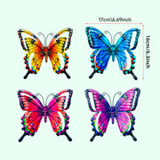 View 🦋Handmade Iron Butterfly Garden Decor – 4 Color Set image 6