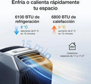 View EcoFlow WAVE 3 Climatizador portátil con batería extra de 1024 Wh, refrigeración 1800 W, calefacción 2000 W, autonomía de 8 h, control por app, para image 2
