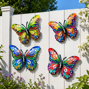 View 🦋Vibrant Metal Butterfly Wall Art – 4 Color Set image 5