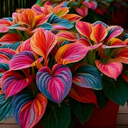 View 🌈🔥 Limited Edition Rainbow Flame Hostas -Rare Multicolor Foliage, Exclusive to Our Store 🌸 image 2