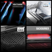 View Enders Gasgrill Monroe Pro 4 SIKR Turbo Shadow inkl. Seargrate, 4-Brenner, mit Kocher, Infrarot-Heckbrenner, PanoVision Sichtfenster, Gussrost, image 3