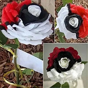 View Pokémon rose - Rare red white black rose image 3