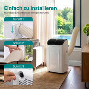 View SereneLife Klimaanlage Mobil 14000 BTU – Kleine Klimaanlage für Zimmer bis 33 m² | WiFi | Kühlung, Entfeuchter & Ventilator | 51 dB image 6